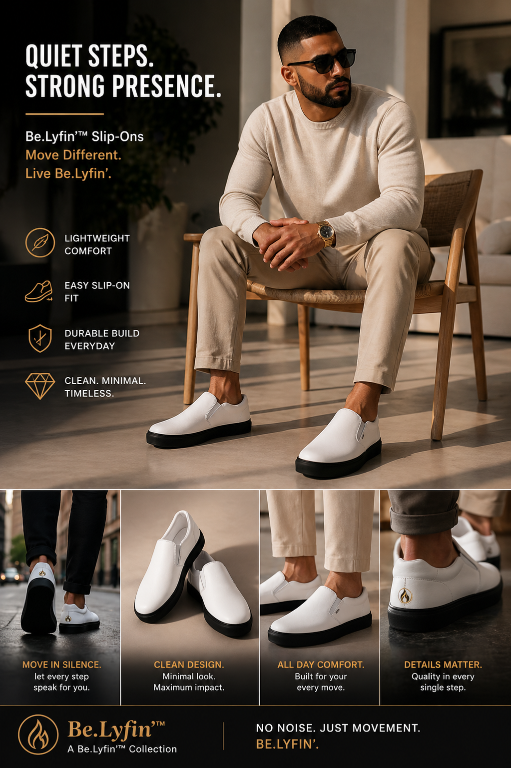 Silent Motion Slip-Ons for Men