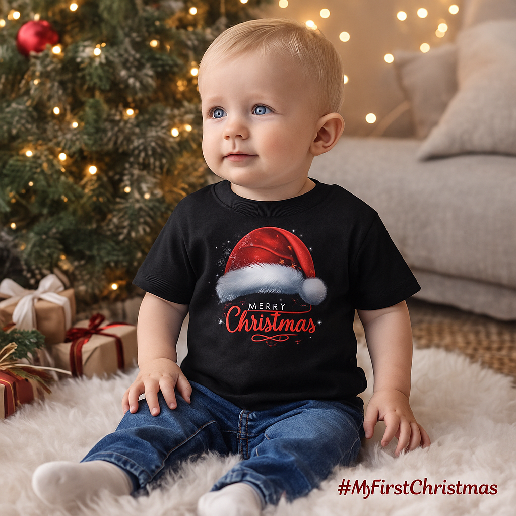 Baby Christmas Jersey Short Sleeve Tee