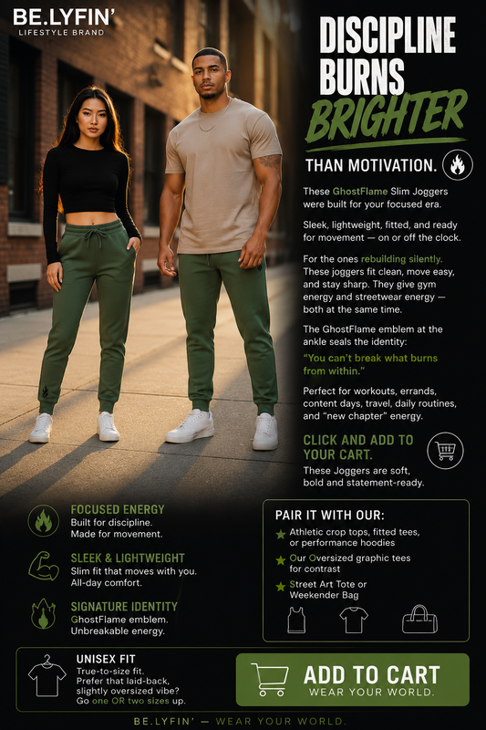 Your Grind! Ghost Flame Unisex Fleece Joggers
