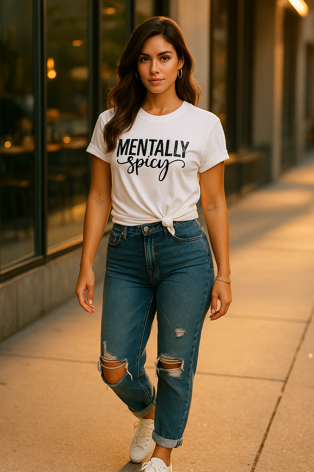T-shirt unisexe à manches courtes Mentally Spicy