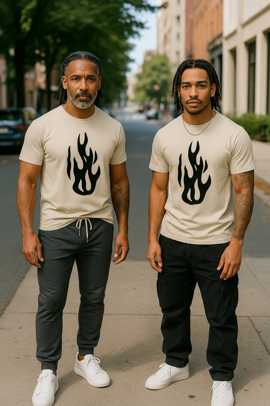 Always Sharp! GhostFlame Oversized Faded T-Shirt