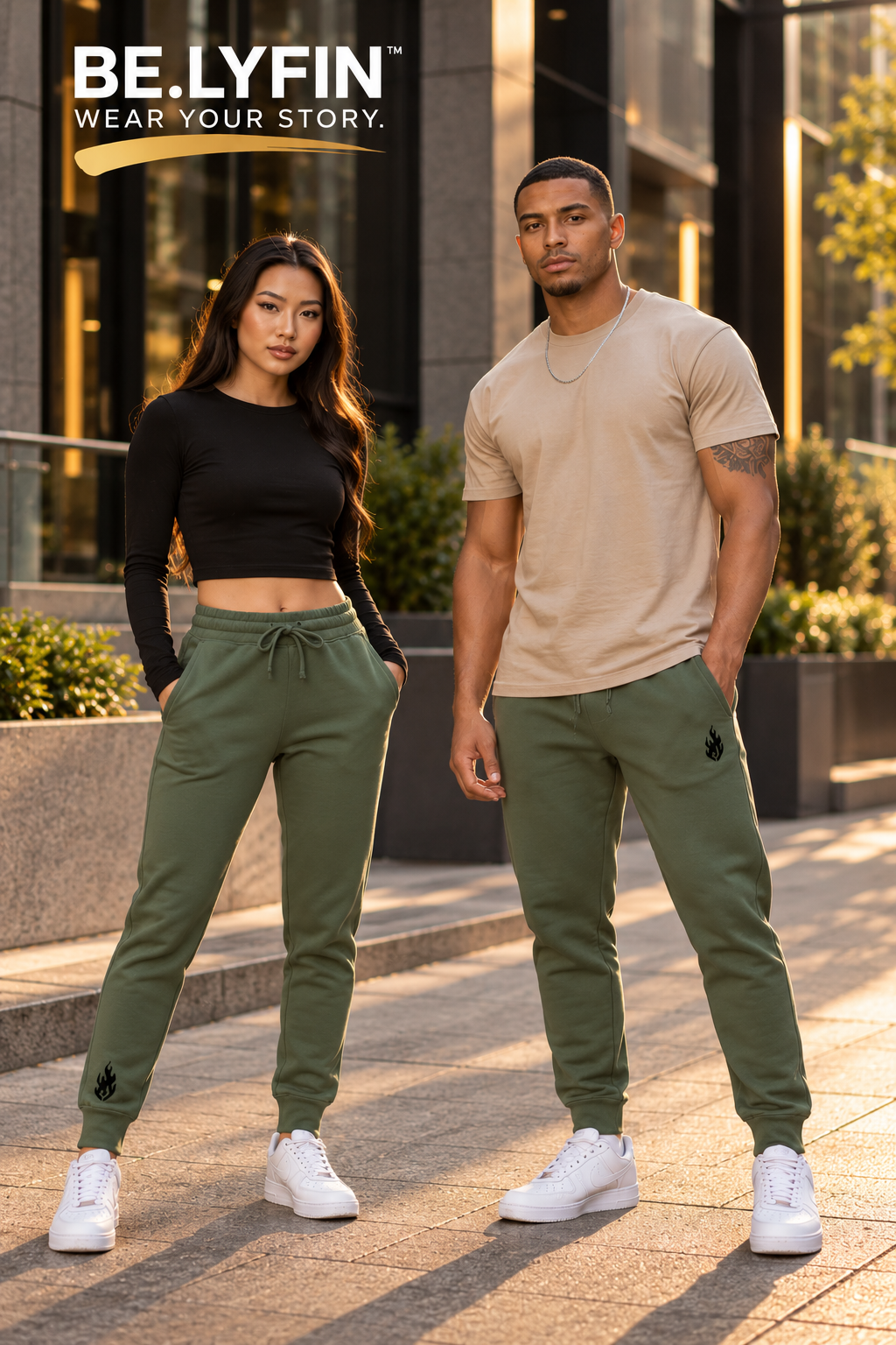 Your Grind! Ghost Flame Unisex Fleece Joggers