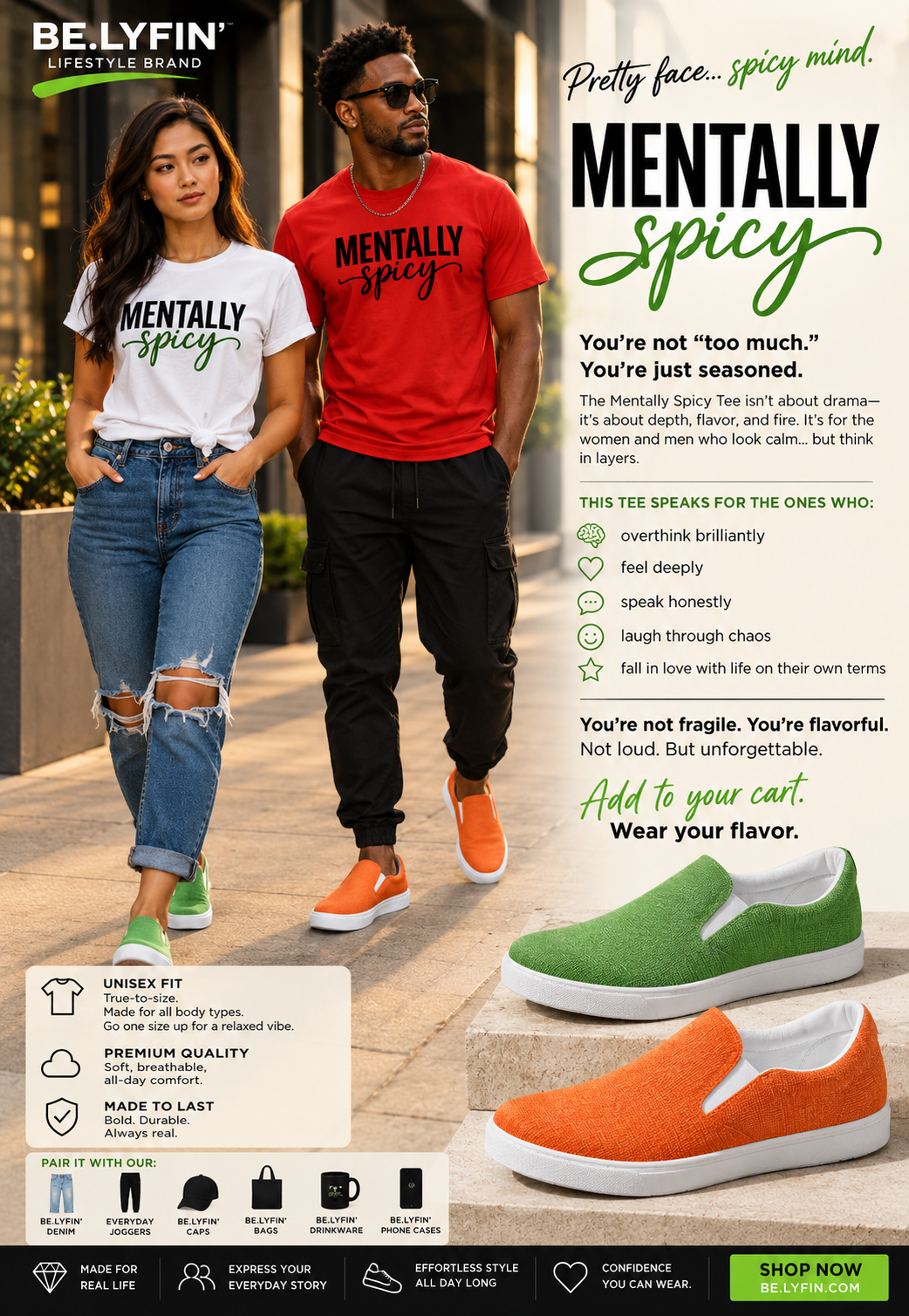 Mentally Spicy Short-Sleeve Unisex T-Shirt